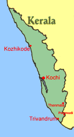 Map of Kerala